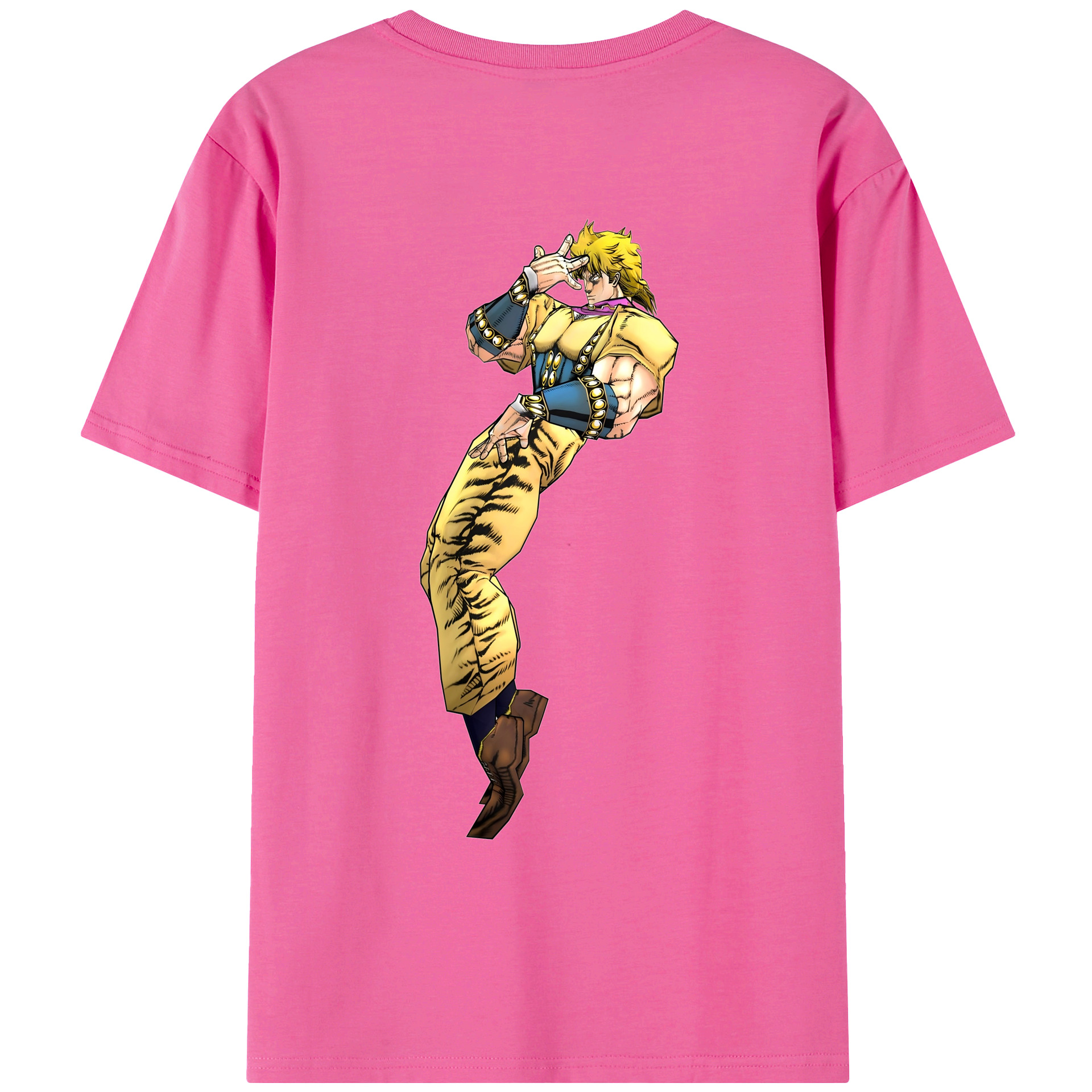 （画像用） ジョジョの奇妙な冒険 ディオ?ブランドー JoJo's Bizarre Adventure Dio Brando レディース半袖Tシャツ(バックプリント)